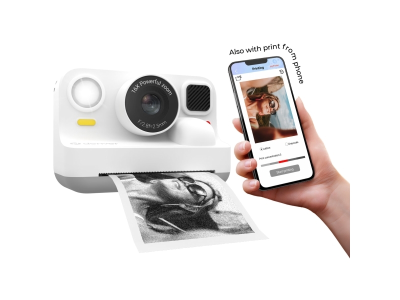 Kinderdigitalkamera Mit Drucker Denver Kpc-1374Btw 2.4 Weiß