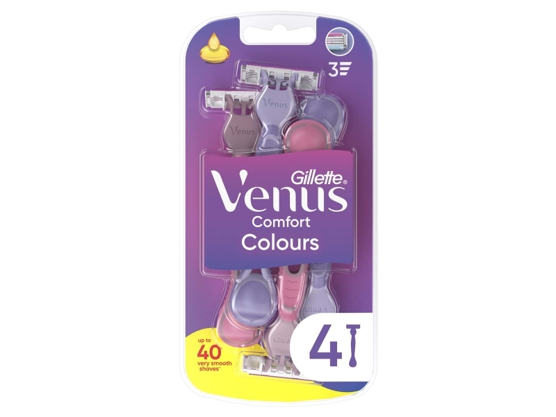 Engangshøvle Venus 3 Colors 4 Stk