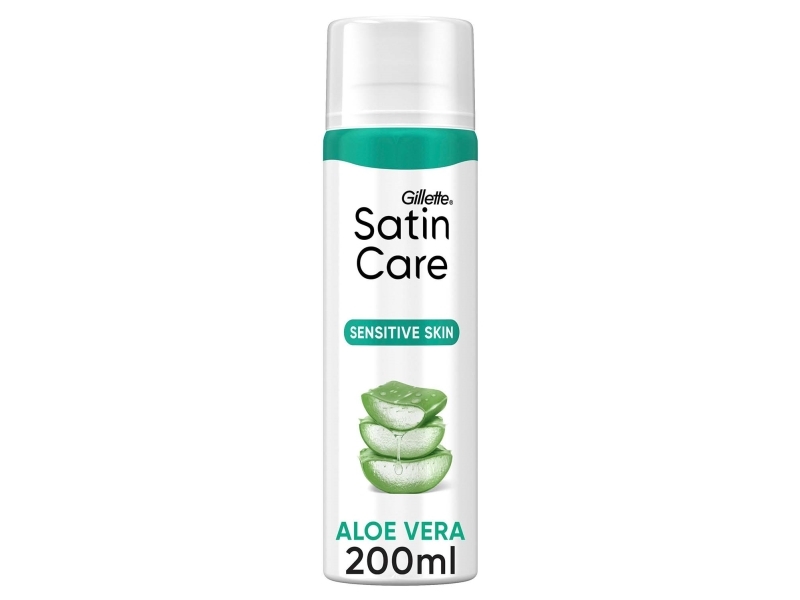 Gillette Satin Care Sensitive Skin, Rasiergel, Frauen, Empflindliche Haut, 200 Ml, Water/Eau, Glycerin, Palmitic Acid, Triethanolamine, Stearic Acid,