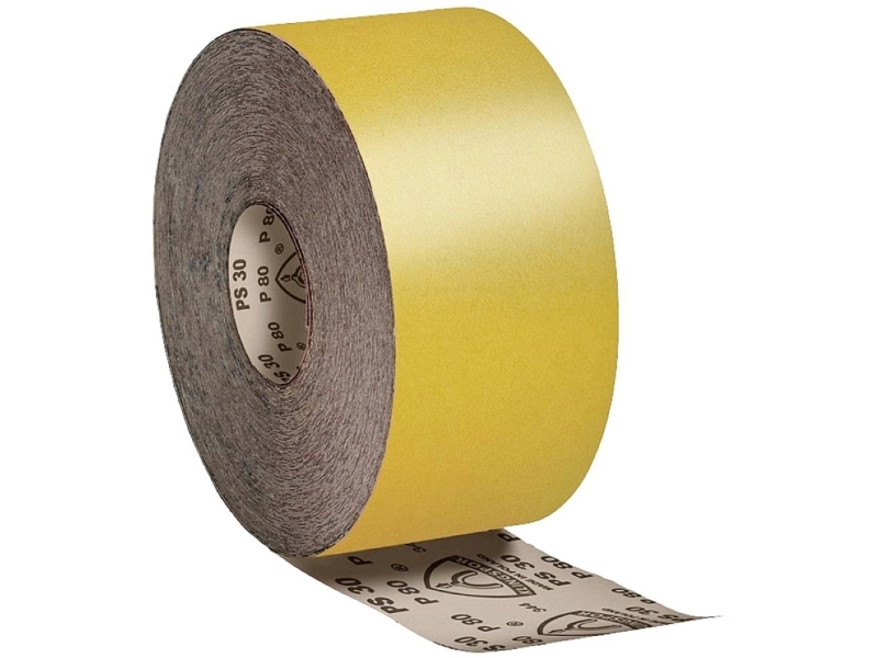 Slibepapir-rulle PS30 115 mm x 50 m korn 120