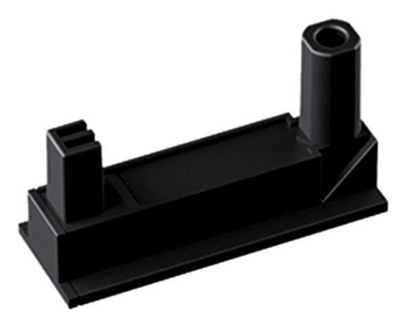 Bachmann Desk2 Selvklæbende Base Malet I Ral9005 Sort 2 Stk, I Polybag, Med Monteringsvejledning Og Tesa Power Strips (918.122)