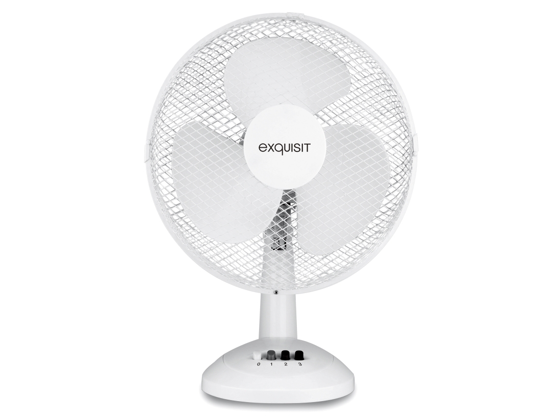 Exquisit VT35082we, Husholdning ventilator, Hvid, Bord, 40 cm, Vekselstrøm, 50 W