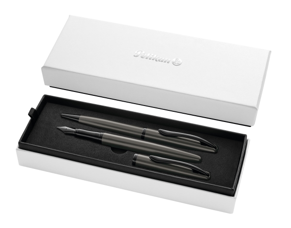 Pelikan 826761, Stenfarve, 2 Stk, Kuglepen + Fyldepen