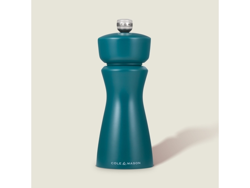 Cole & Mason Kenton, Salt og peberkværn, Grøn, Gummitræ, Keramisk, Peber, Salt, 60 mm