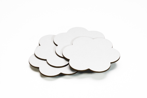 Magnetisches Leinwand-Set 4 Stk. Blume 10 Cm