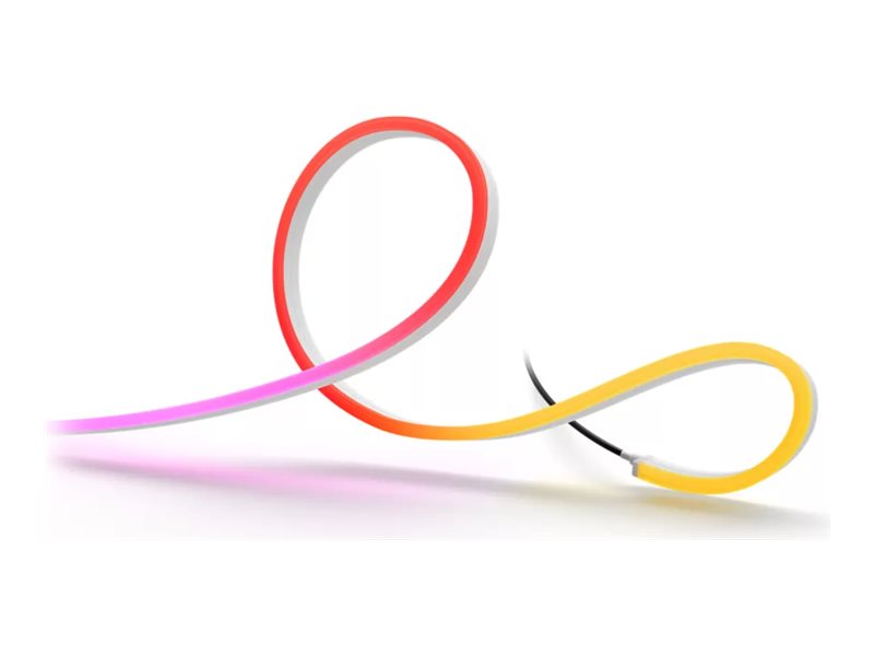 Philips Hue White and Color Gradient Neon - Ljusslinga - LED - 30 W - klass G - multifärgat ljus - 6500 K - 3 m - vit | Philips Hue lampor - TV-belysning | GameStuff