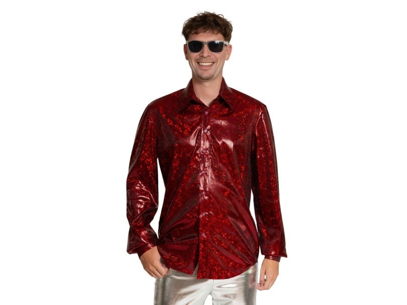 Rotes Discohemd