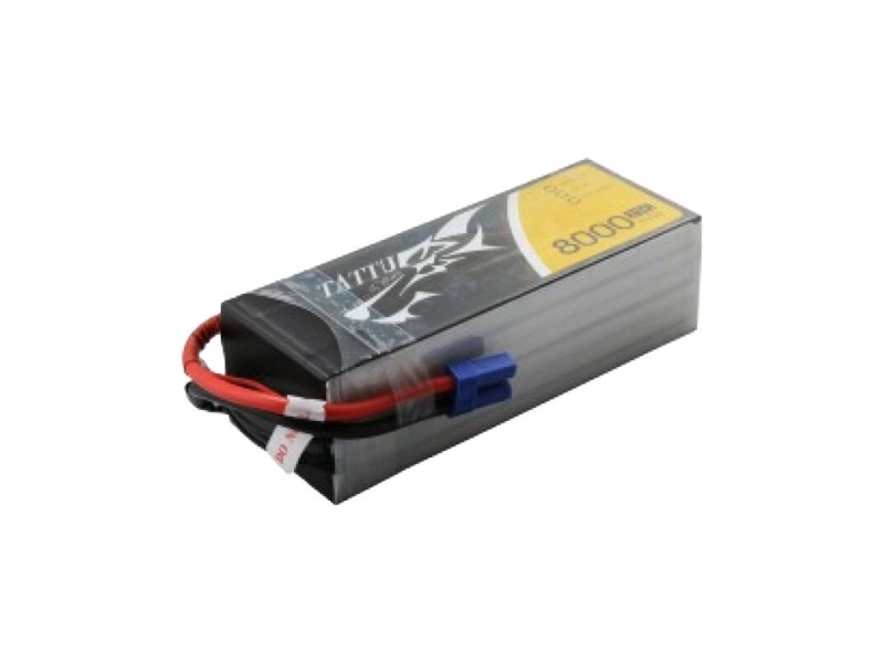 Gens Ace & Tattu Tattu 8000Mah 22.2V 25C 6S1p Lipo Baterijos Su Ec5