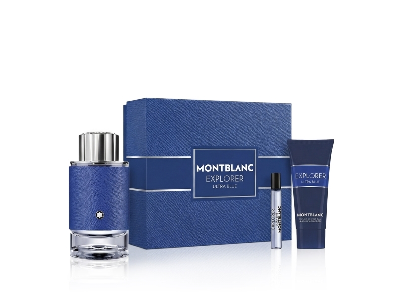 Montblanc Explorer Ultra Blue EDP 100 ml + EDP MINI 7.5 ml + SG 100 ml (man)
