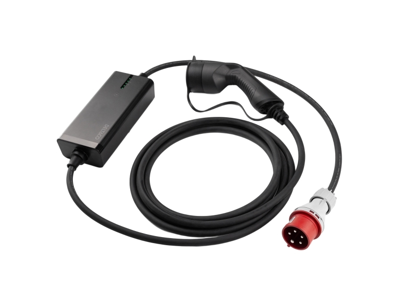 E-Charge-kabel Mode 2, trefas 11 kW, CEE 16A – typ 2, 6 m | Bilvård & Biltillbehör - Garage utrustning - Laddkabel för elbil | GameStuff