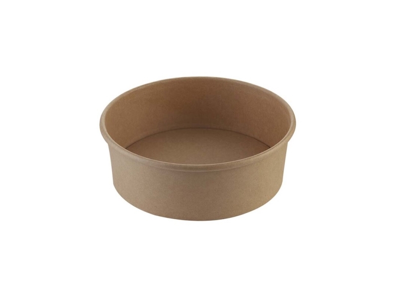 Salatbowle Pap Brun 750Ml Ø185x50mm 26 Oz 50Stk/Pak