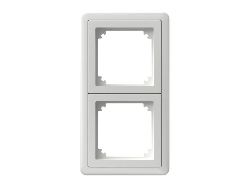 Schneider Electric Exxact 2-Teiliger Rahmen Mit Adapter Weiss