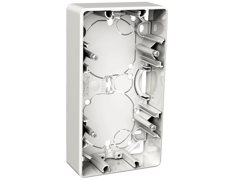 Schneider Electric Exxact 2-Teilige Aufputzdose 35 Mm Weiss