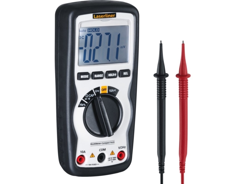 Laserliner MultiMeter-Compact, Digitalt multimeter, Håndholdt multimeter, 4 - 600 V, 4 - 600 V, 1,5% + 4, 0,5% + 2