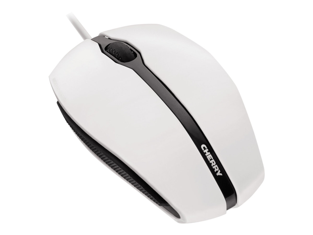 Cherry Gentix Kabelgebundene Maus, Weiß Grau, Usb, Beidhändig, Optisch, Usb Typ-A, 1000 Dpi, Schwarz, Grau