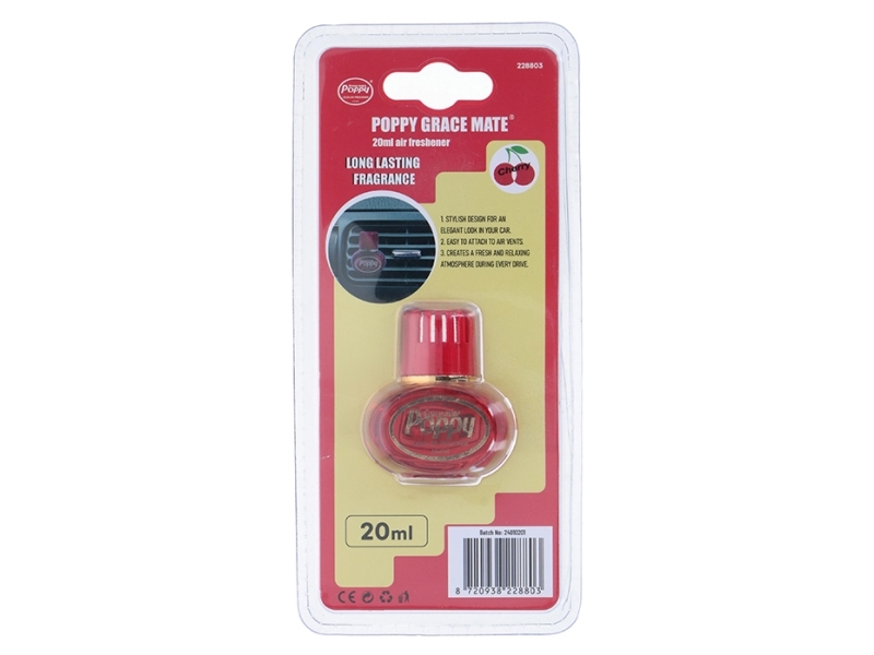 Poppy Mini Luftfrisker Cherry, 20 Ml.