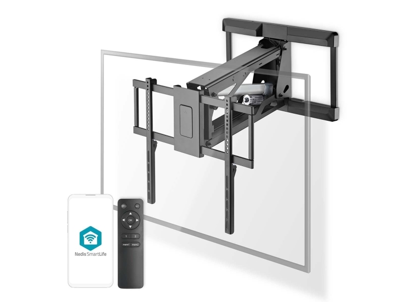 Nedis Tvwm5880bk, 200 X 100 Mm, 600 X 400 Mm, -3 - 3°, 20°, Stål, Sort