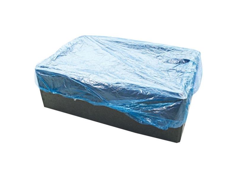 Plastikhætte M/Elastik Blå Til Kasser Og Kar 125X105mm 10Stk/Pak - (10 Stk.)