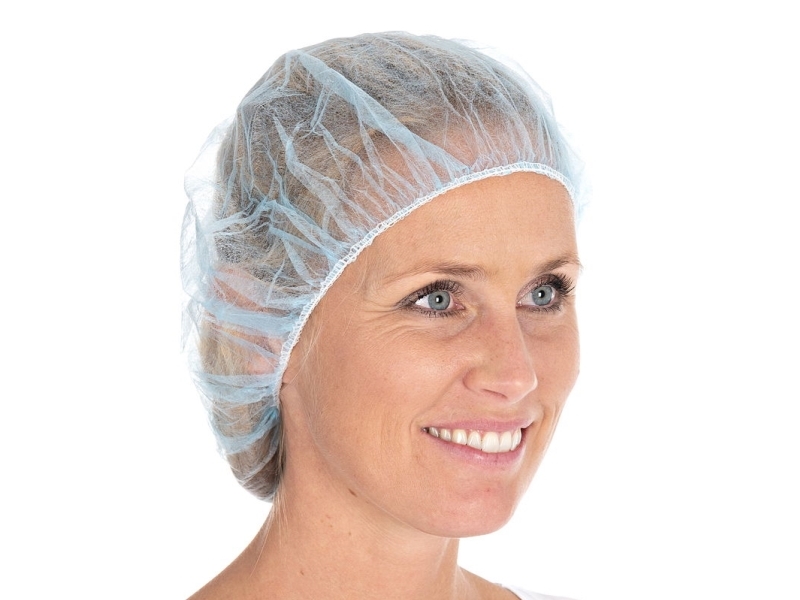 Haarnetz Bouffant Caps Blau Groß 1000Stk/Packung