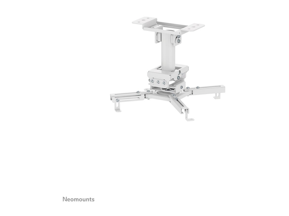 Neomounts Cl25-530Wh1 Beamer Ceiling Mount - H 25,5 Cm - Easy-Install - Full Motion, Ceiling, 45 Kg, White, Steel, -8 - 8°, 360°