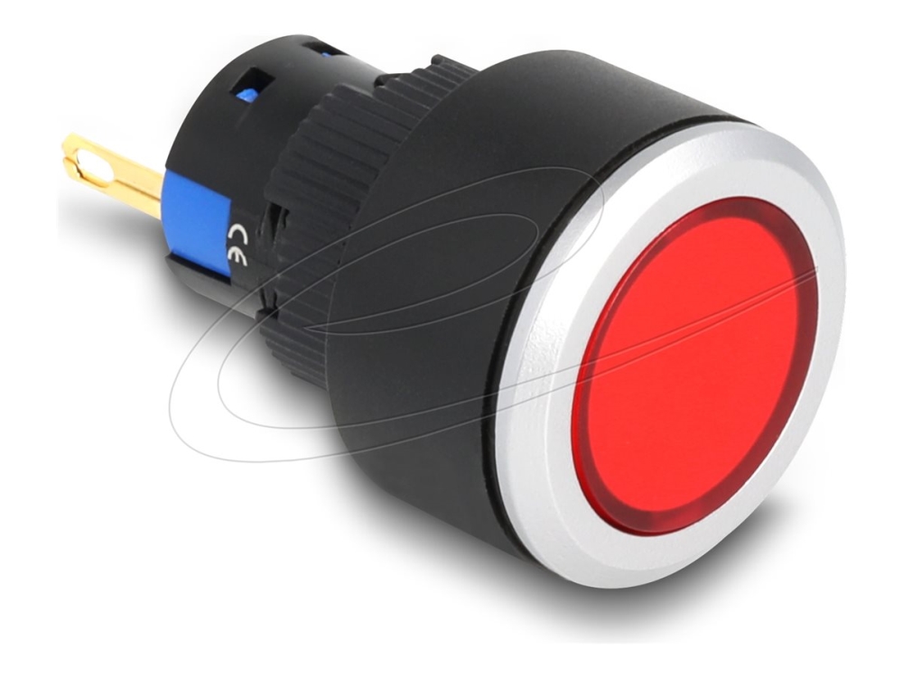 Delock - Indikatormodul - 16 Mm, Plastic, Solder Connection - Rød