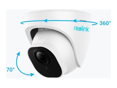 Reolink P324, IP-turvakamera, Sisätila ja ulkotila, Langallinen, Google Assistant, Katto, Valkoinen