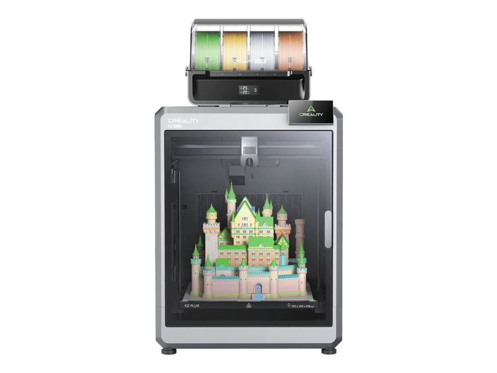 Creality K2 Plus - Combo - 3D-skrivare - FDM - byggnadsstorlek upp till 350 x 350 x 350 mm - lager: 0.05 mm - USB, LAN, Wi-Fi - med Creality filament system + 4 filament | N - A | GameStuff