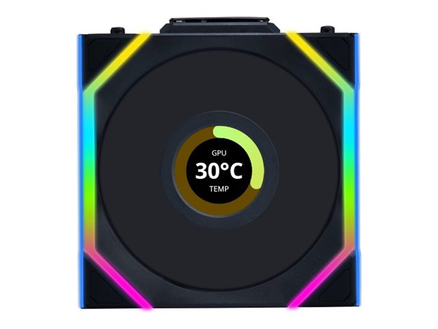 Lian Li UNI FAN SL Wireless LCD - Lådfläkt - 120 mm - svart | Datorkomponenter - Kylning & moddning - Chassi fläktar | GameStuff