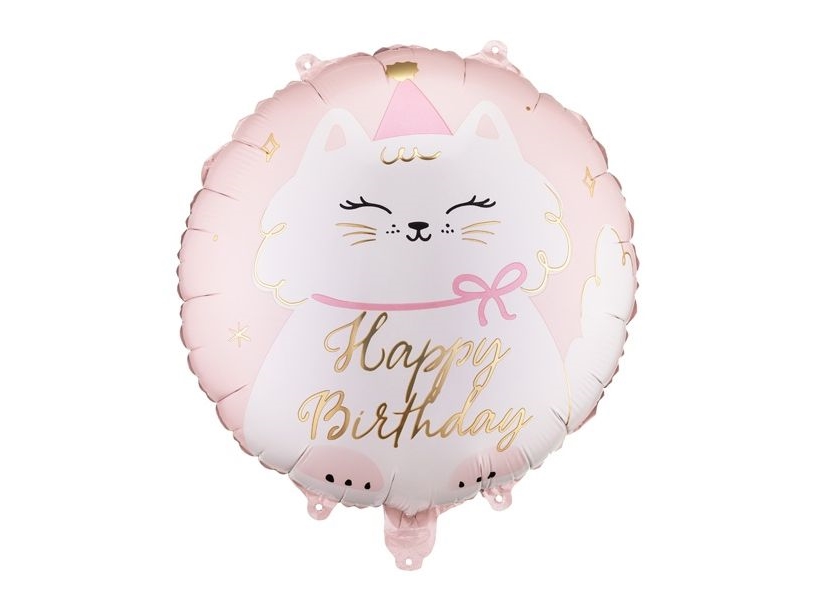 Kat Happy Birthday Folieballon