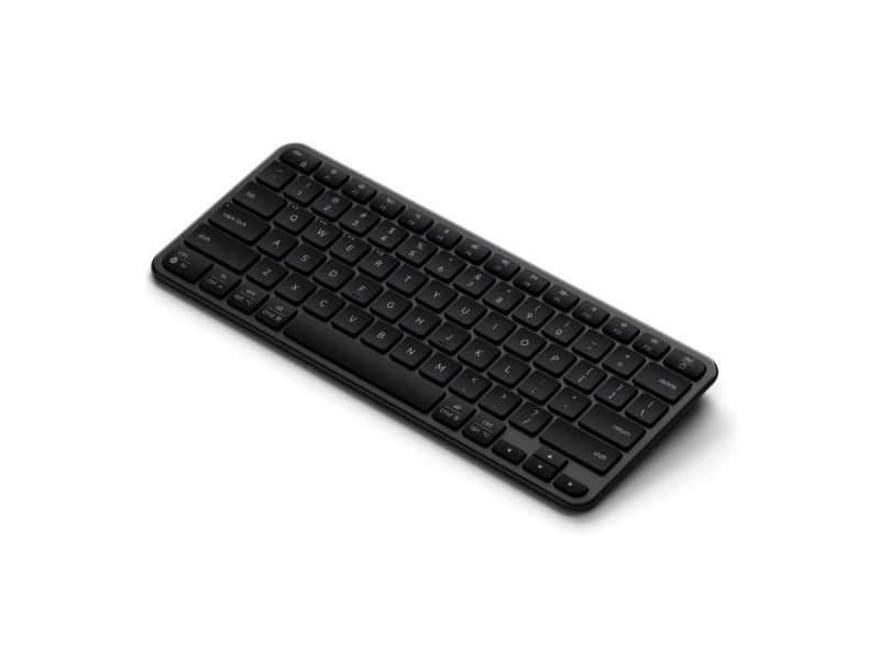 Satechi Slim Ex1 - Bluetooth-Tastatur Til Tre Enheder Med Mac/Windows-Tilstandsomskifter (Space Black)