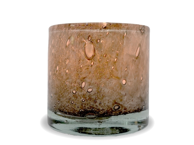 Securit® Sæt 12 stk. AYLA glasstager og LED fyfadslys, grå/farvet+hvidt lys