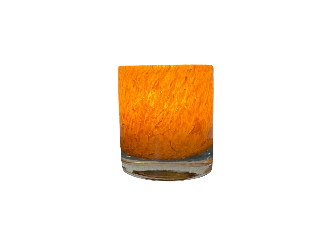 Securit Stage Mani, Mundblæst Genanvendt Glas, Gylden Orange