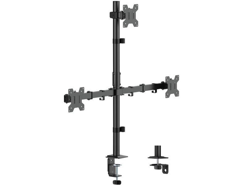 Monitorfäste Trippel 17-32 376Mm Svart