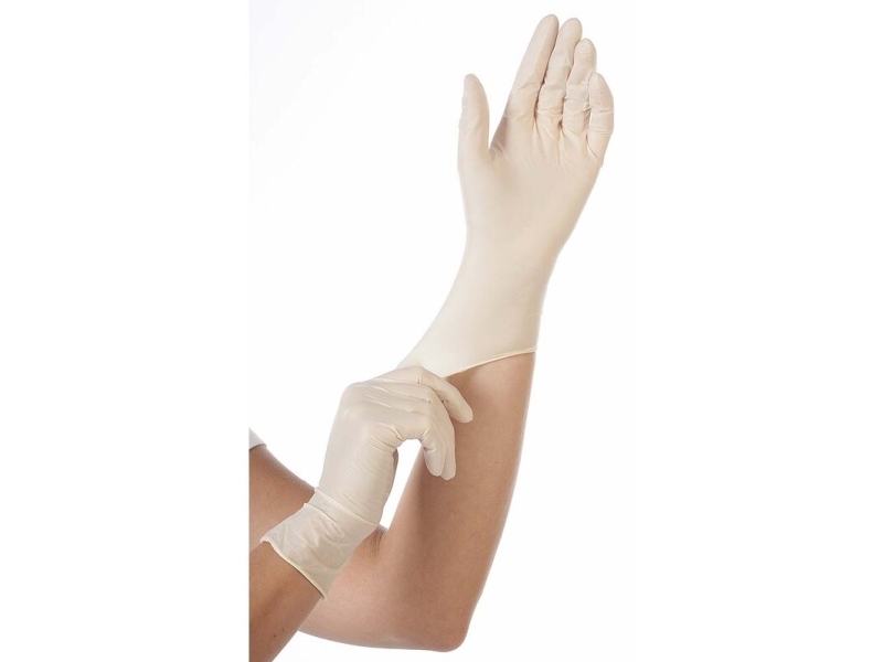Latexhandske Grip Light M hvid pudderfri 100 stk./pak