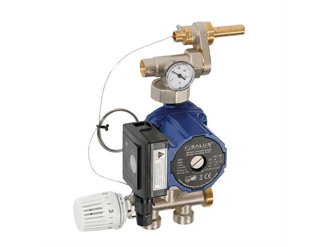Salus gulvvarmeshunt med MP200A 6m pumpe, op til 16 zoner