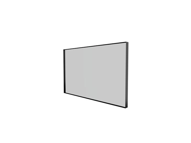Sanibell Basicline Spejl 100X60cm, Mat Sort Aluramme