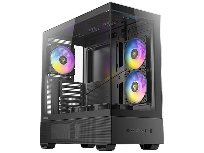 Antec Cx705 Argb, Midi Tower, Pc, Schwarz, Atx, Micro Atx, Itx, Stahl, Kunststoff, Gehärtetes Glas, Multi