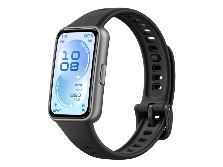 Huawei 55020GVQ, Aktiivisuuden seurantaranneke, 4,11 cm (1.62), AMOLED, musta