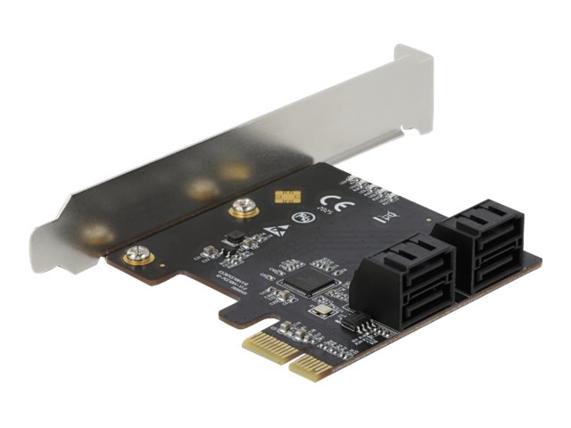 Delock 4 Port Sata Pci Express X1 Karte - Low Profile Formfaktor, Pcie, Sata, Niedriges Profil