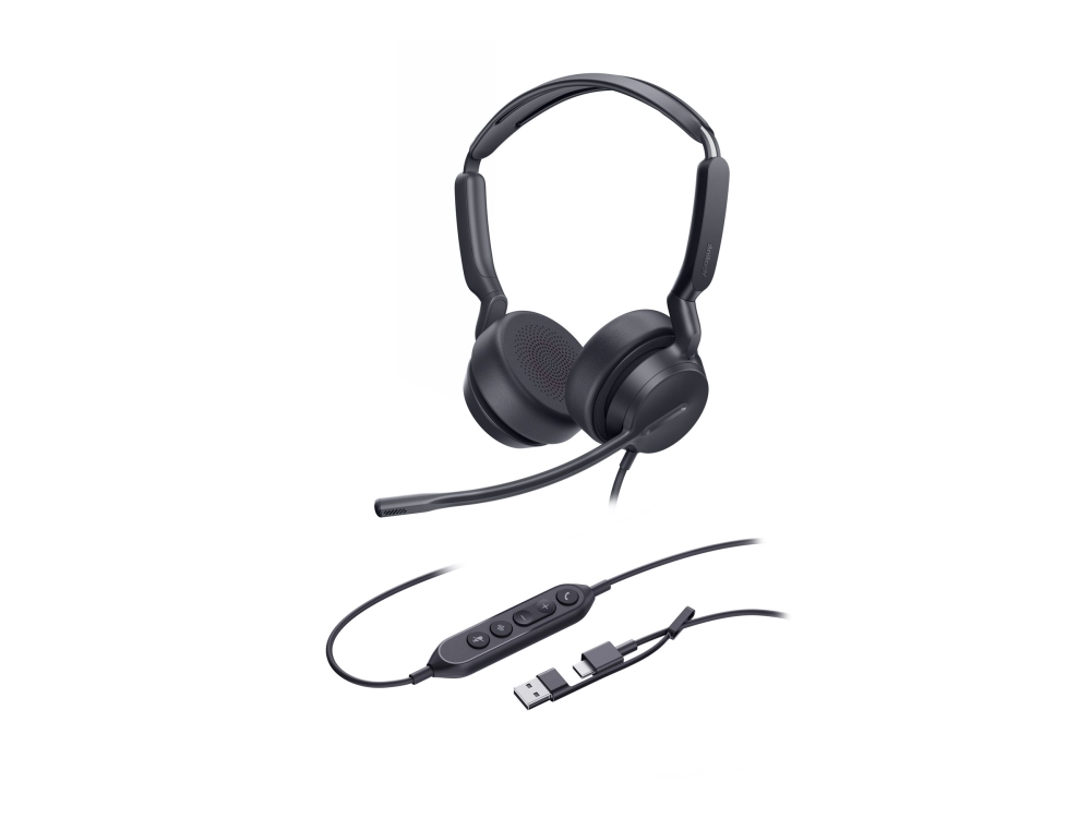 Yealink Uh42 Dual - Headset - På Øret - Kablet - Usb-A, Usb-C