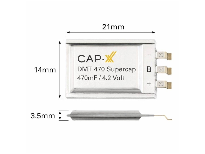 Cap-Xx Dmt334r2s474m3dta0 Super Cap-Kondensator 470 Mf 4,2 V 1 Stk Æske