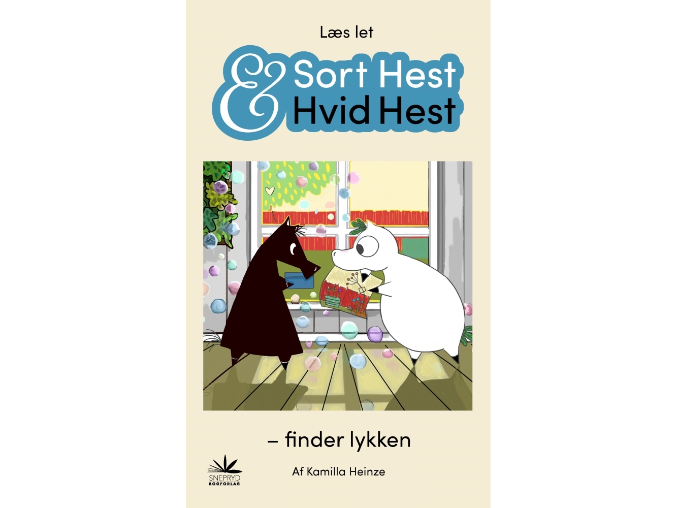 Sort Hest & Hvid Hest Finder Lykken | Kamilla Heinze