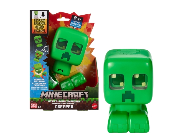 Minecraft - My Pet Creeper - Interaktiv Figur Med Lyd Og Lys