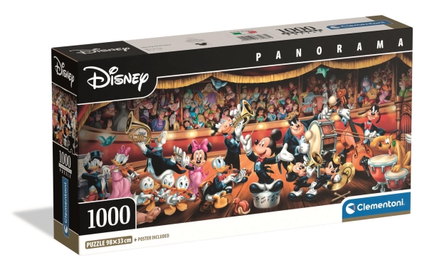 Clementoni Puzzle Panorama Disney Orchester 1000 Elemente (37067)