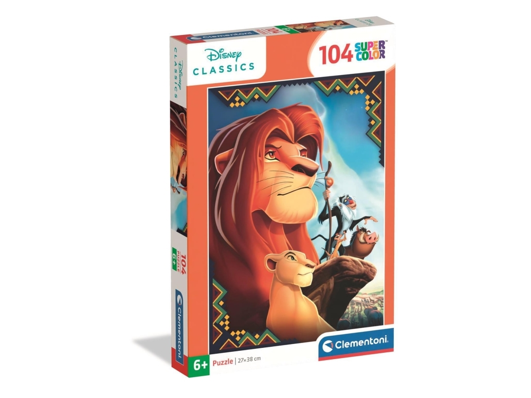 Løvernes Konge Puslespil - Disney - 104 Brikker - Clementoni