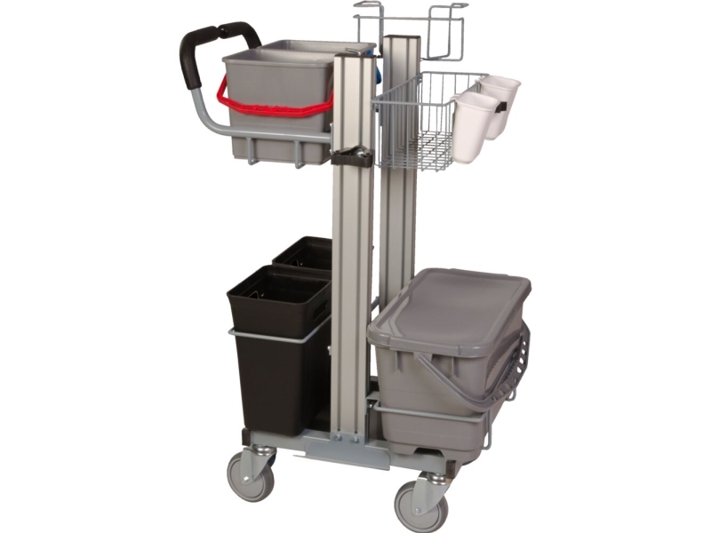 Reinigungswagen, Tina Trolleys, Exclusive, 75X59x114,5Cm, Aluminium/Stahl, Klein