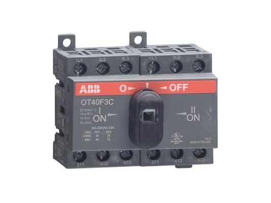 ABB OT40F3C, Kontrollbrytare, 3P, Kabel, Svart, IP20, 70 mm | EL Artiklar - Andra EL - Övriga | GameStuff