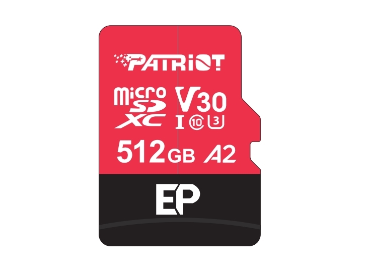 Patriot Speicher Ep A2 Speicherkarte 512 Gb Microsdxc V30 U3 Klasse 10 (Pef512gep32mcx)