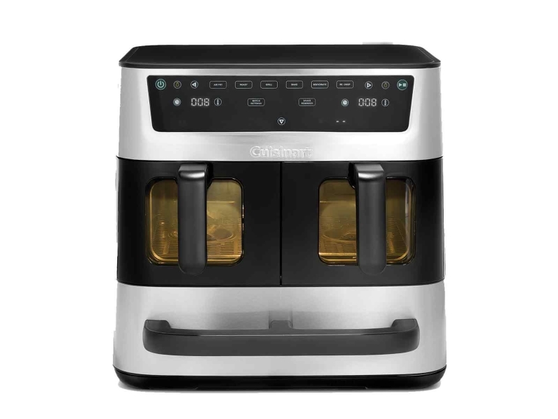 Cuisinart Tri Zone, Varmluftsteger, 13,6 L, 230 °C, Dobbelt, Sort, Sølv, Enkeltstående