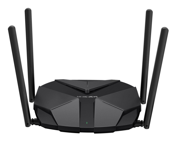 Mercusys Ax3000, Wi-Fi 6 (802.11Ax), Dual-Band (2,4 Ghz/5 Ghz), Ethernet/Lan, Schwarz, Tabletop-Router
